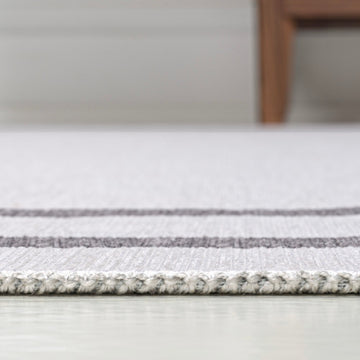 Sloane Classic 2-stripe Border Washable Area Rug
